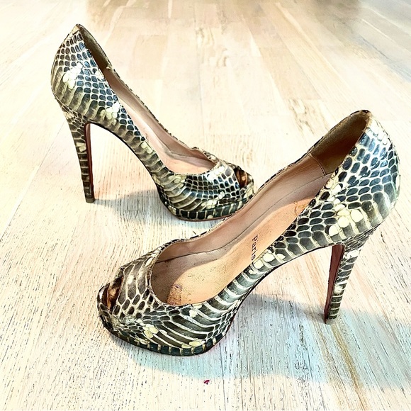 💯 Authentic Louboutin Altadama Python 36 - Picture 3 of 9